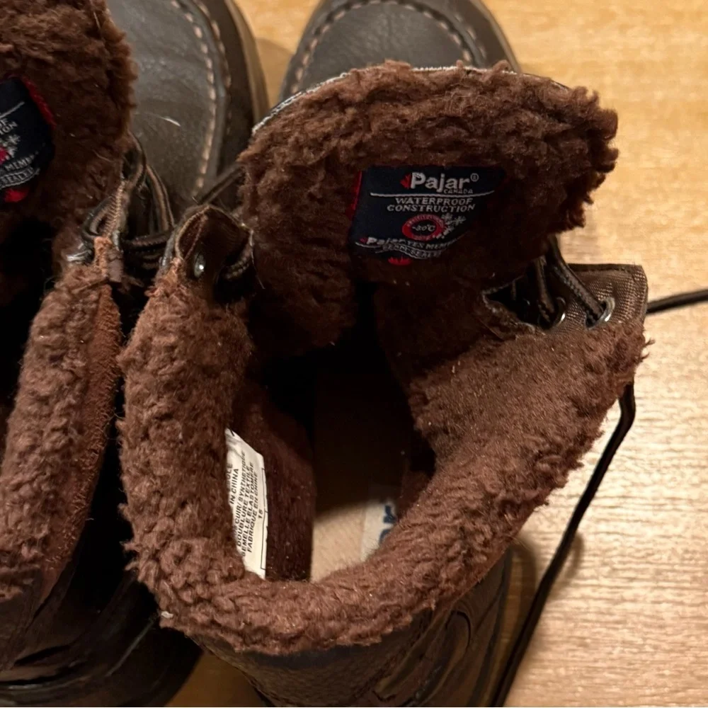 Pajar Canada Basel Men’s Winter Boot Lace Up Brown Leather Sz 11 - 11 1/2 EUR 44